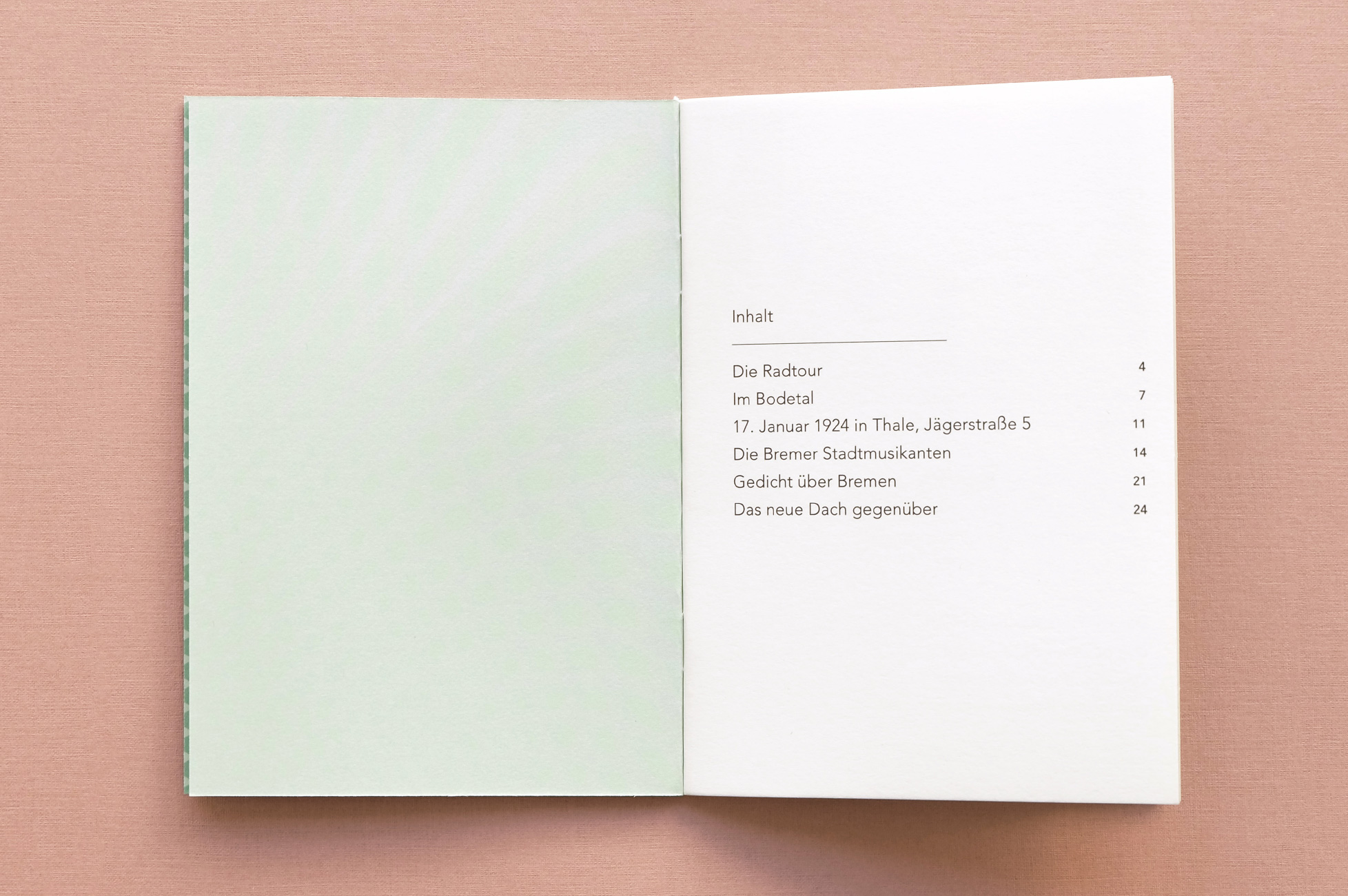 Charlotte Unger - Gedichtband Inhaltsverzeichnis