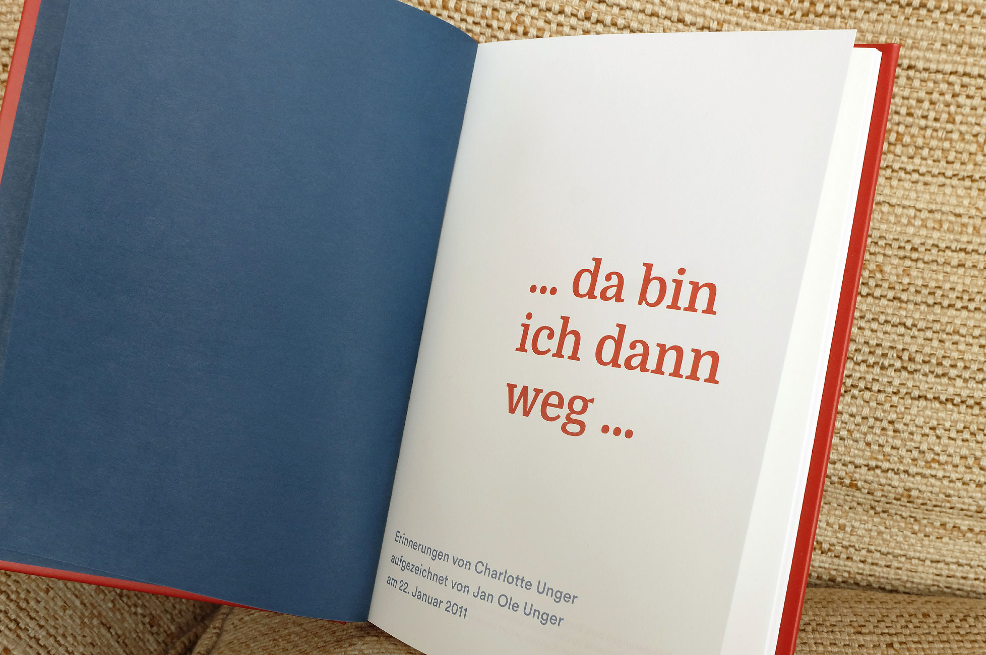 Charlotte Unger – Erinnerungen Innentitel