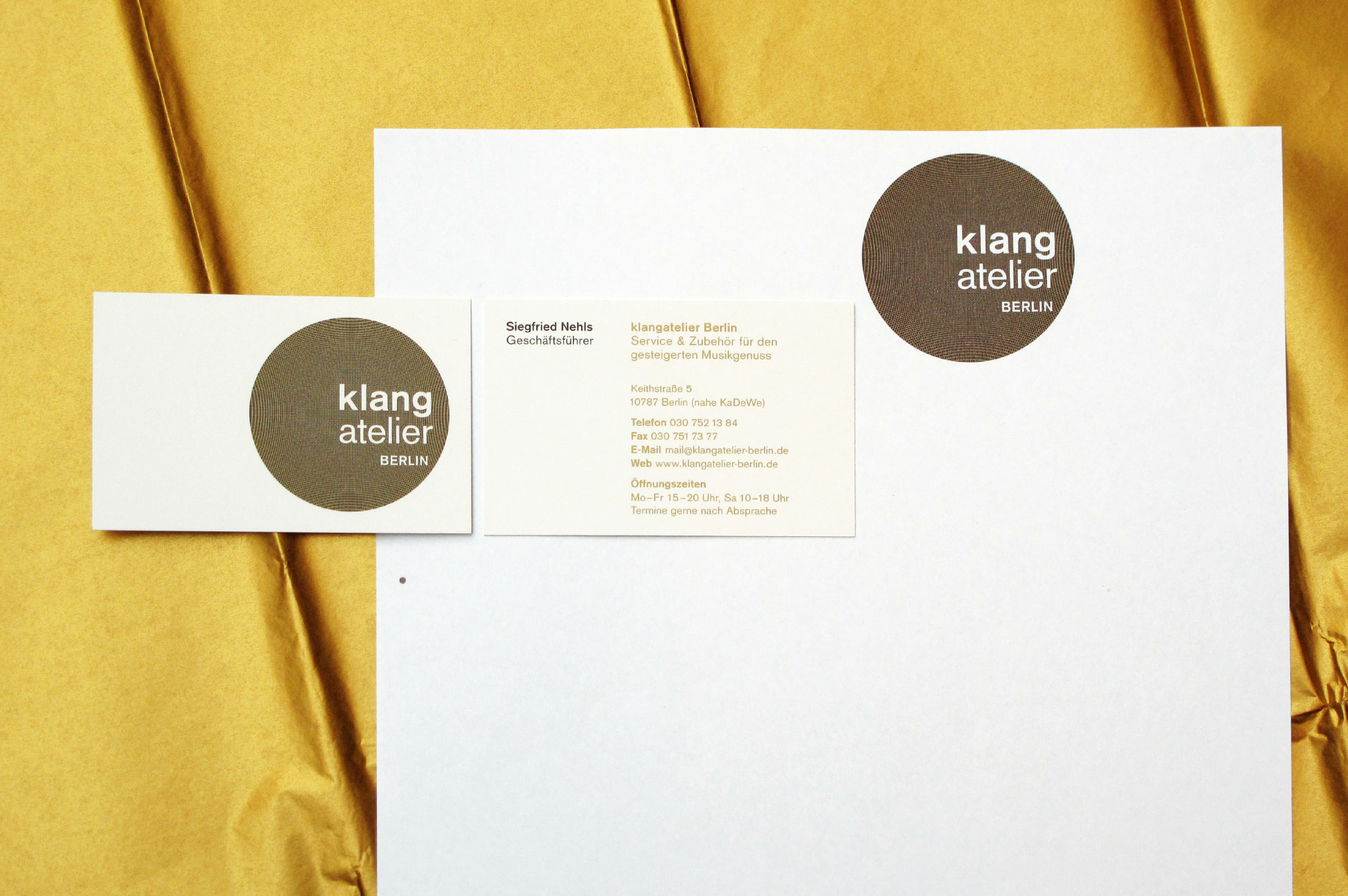 Klangatelier - stationery
