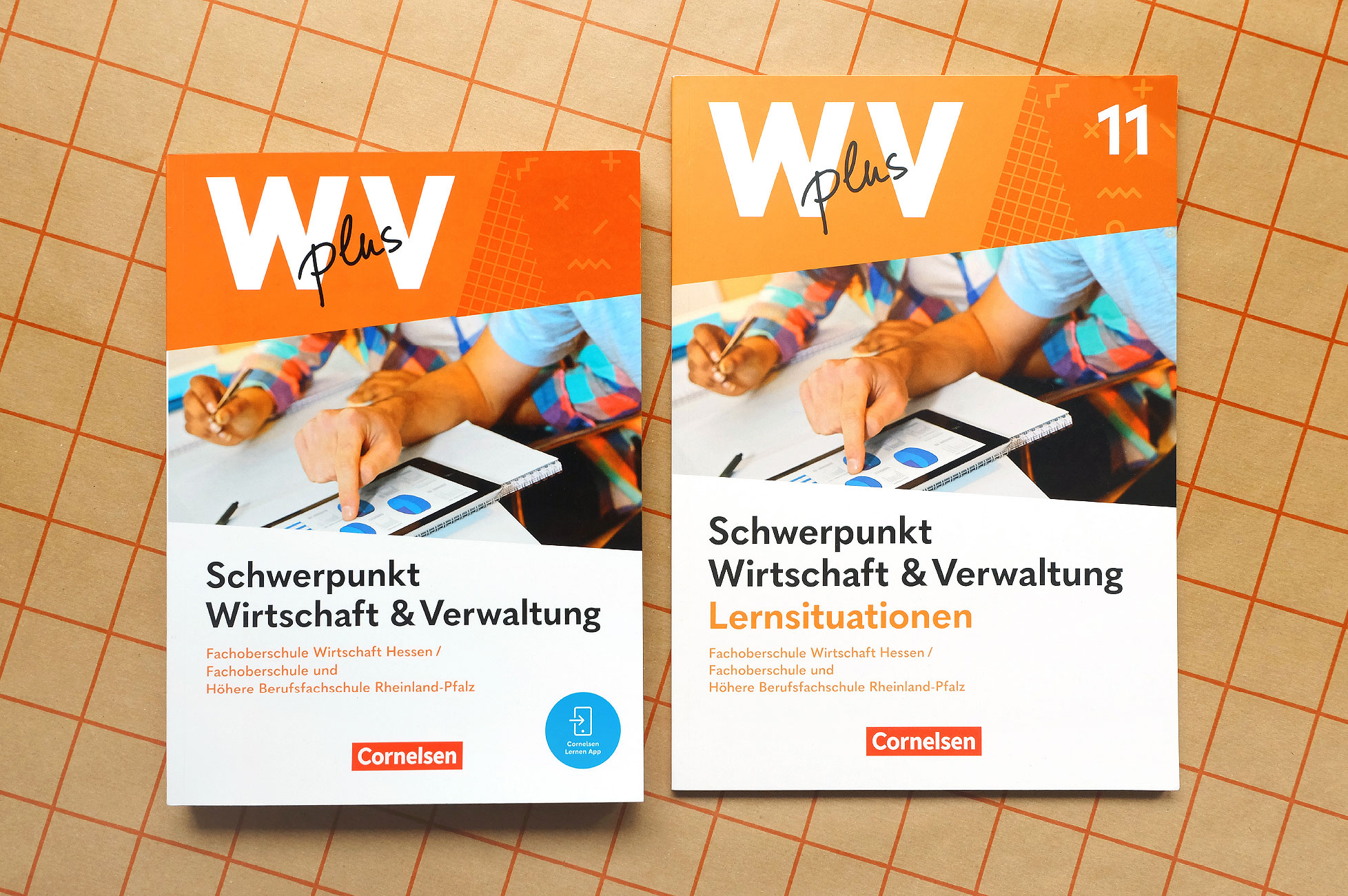 W plus V – Cover student’s book and workbook