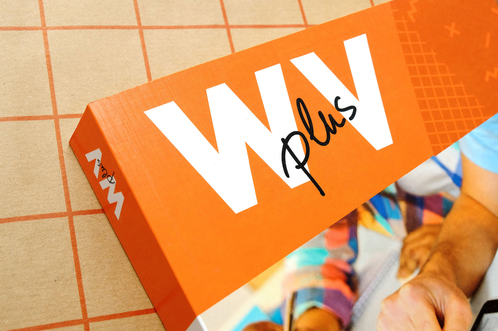 W plus V – Product brand on the cover