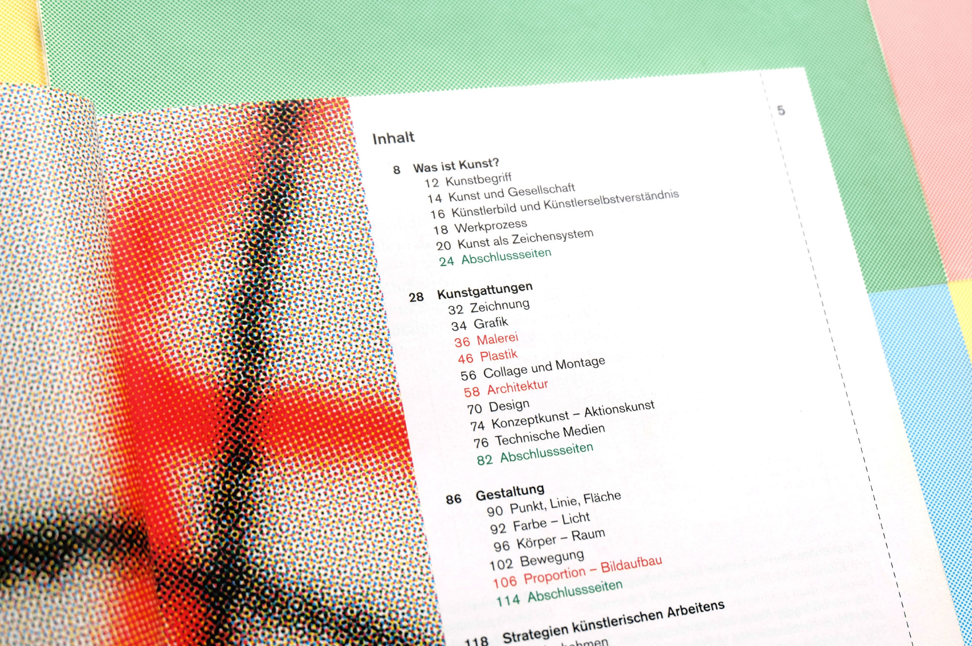 Kunst entdecken Oberstufe - table of contents