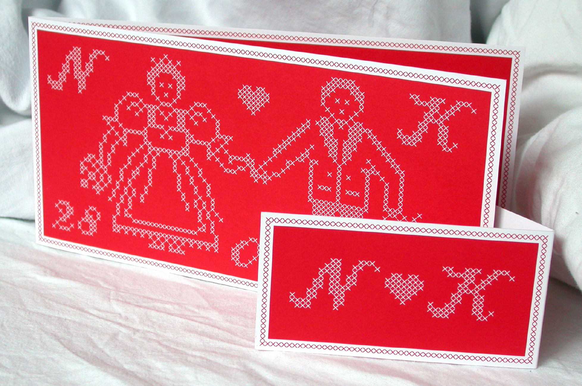 Nici + Knut - Einladung zur Hochzeit und Tischkarte