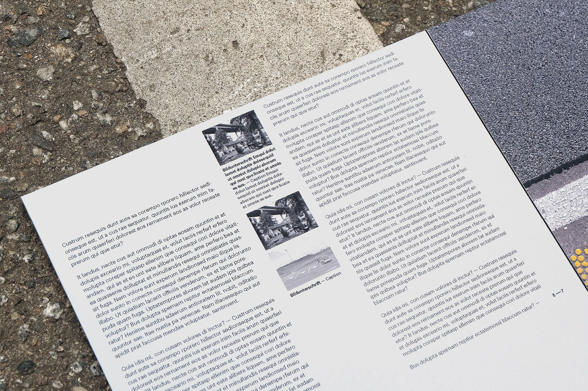 Autobahnorte – Textteil