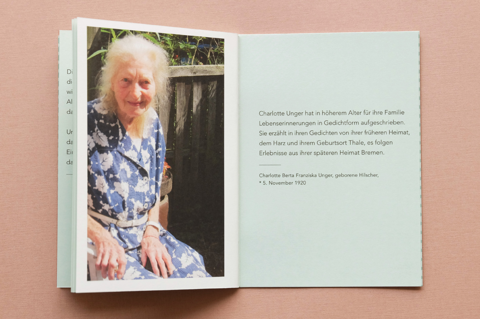 Charlotte Unger - Gedichtband Innenseiten